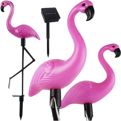 Northix Solar-Gartenlampen - Flamingo - 3 Stück - Gartenlampen mit Flamingo-Design Northix Solar-Gartenlampen - Flamingo - 3 Stück - Gartenlampen mit Flamingo-Design
