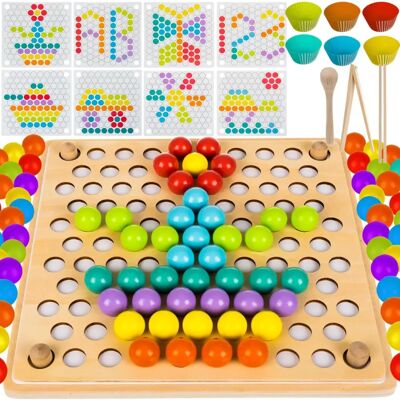 Puzzle Kruzzel - Perles en Bois - Jeu pour Enfants - Publicité Puzzle Kruzzel - Perles en Bois - Jeu pour Enfants - Publicité