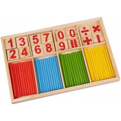 Kruzzel Holzstäbchen zum Lernen - Bildungsspielzeug Kruzzel Holzstäbchen zum Lernen - Bildungsspielzeug