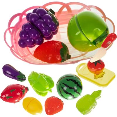 Kruzzel Set aus Obst und Gemüse zum Schneiden - Lernspielzeug Kruzzel Set aus Obst und Gemüse zum Schneiden - Lernspielzeug