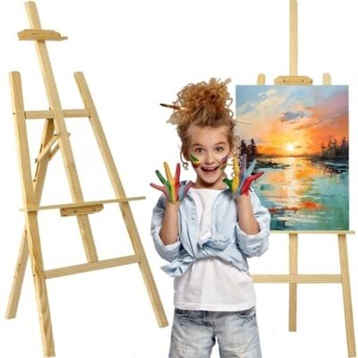Maaleo Model 22621 Drewniana Stojak Malarski - Regulowana Wysokość i Kąt Maaleo Model 22621 Drewniana Stojak Malarski - Regulowana Wysokość i Kąt