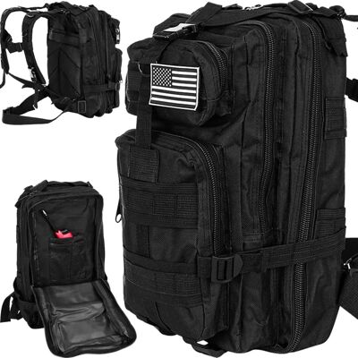 Trizand Sort Militærrygsæk - 26 Liter - Militær Rygsæk 26L Trizand Sort Militærrygsæk - 26 Liter - Militær Rygsæk 26L
