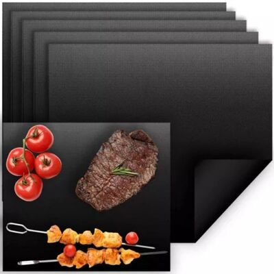 Ruhhy 5-Pak Non-Stick Grillmåtte - Gjenbrukbar, Varmebestandig, Let at Rengøre Ruhhy 5-Pak Non-Stick Grillmåtte - Gjenbrukbar, Varmebestandig, Let at Rengøre