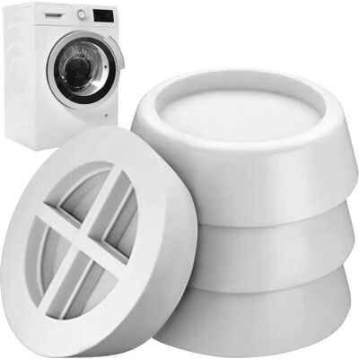 Ruhhy Anti-vibrationsunderlag - 4 stk - Til vaskemaskiner og husholdningsapparater Ruhhy Anti-vibrationsunderlag - 4 stk - Til vaskemaskiner og husholdningsapparater
