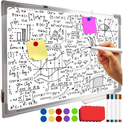 Maaleo Valkotaulu 60x40cm - Magnettinen valkotaulu varusteineen Maaleo Valkotaulu 60x40cm - Magnettinen valkotaulu varusteineen