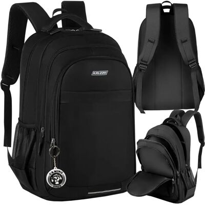 Kruzzel 24525 Czarny Plecak - 30L Wytrzymały Ergonomiczny Kruzzel 24525 Czarny Plecak - 30L Wytrzymały Ergonomiczny