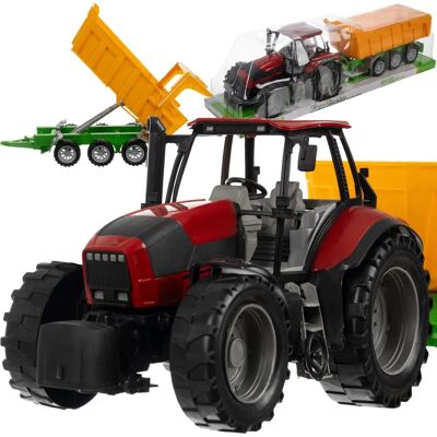 Kruzzel Traktor med Trailer - Landbrugsspil Kruzzel Traktor med Trailer - Landbrugsspil