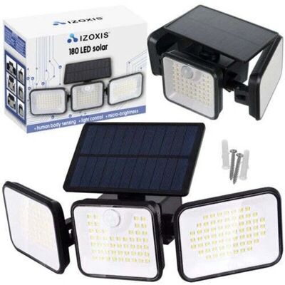 Lampa słoneczna Izoxis 180 LED - Zewnętrzna z czujnikiem ruchu i zmierzchu Lampa słoneczna Izoxis 180 LED - Zewnętrzna z czujnikiem ruchu i zmierzchu