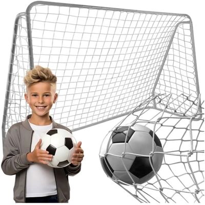 TRIZAND Fußballtor Netz - 213x150cm, Weiß, Langlebig TRIZAND Fußballtor Netz - 213x150cm, Weiß, Langlebig