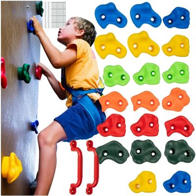 Kruzzel Prises d'Escalade - 22 Pièces pour Enfants - Sûres et Faciles à Installer - Publicité Kruzzel Prises d'Escalade - 22 Pièces pour Enfants - Sûres et Faciles à Installer - Publicité