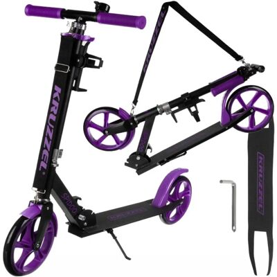 Trottinette Spidoo violette Kruzzel - scooter - Publicité Trottinette Spidoo violette Kruzzel - scooter - Publicité