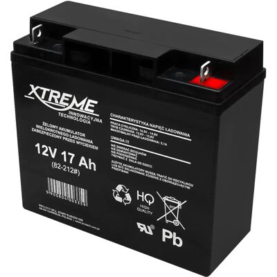 XTREME 12V 17Ah Gel Batterie - Wartungsfreie Notstromversorgung XTREME 12V 17Ah Gel Batterie - Wartungsfreie Notstromversorgung