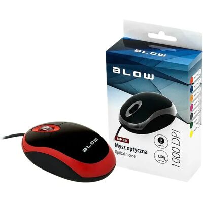 BLOW MP-20 Optische Maus - USB Rot BLOW MP-20 Optische Maus - USB Rot