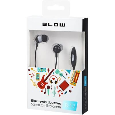 Blow B-12 Kopfhörer - Kopfhörer, Schwarz Blow B-12 Kopfhörer - Kopfhörer, Schwarz