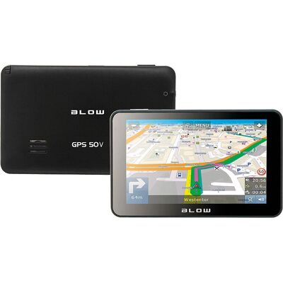 Sistema de Navegação Blow GPS50V - Tela sensível ao toque TFT de 5" - Preto Sistema de Navegação Blow GPS50V - Tela sensível ao toque TFT de 5" - Preto