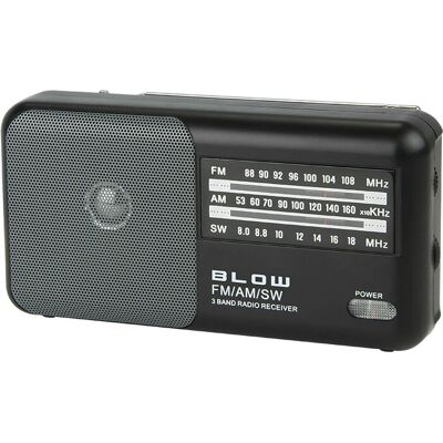 Radio portable analogique Blow RA4 - AM/FM - Noir Radio portable analogique Blow RA4 - AM/FM - Noir