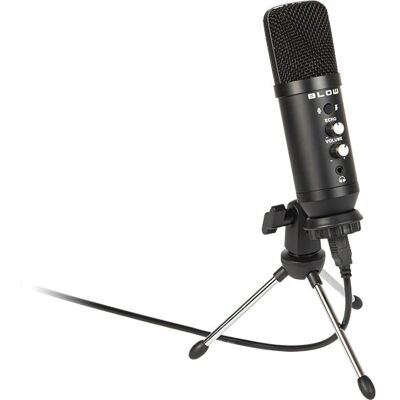 BLOW 33-051# Mikrofon - Schwarz - Richtmikrofon - 20Hz-20kHz - USB BLOW 33-051# Mikrofon - Schwarz - Richtmikrofon - 20Hz-20kHz - USB
