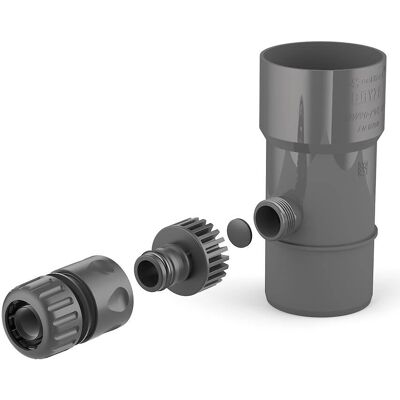 Accessorio di Scarico Acqua MGA Bryza - Tubo di Caduta per Tana d’Acqua - 63mm Grafite Accessorio di Scarico Acqua MGA Bryza - Tubo di Caduta per Tana d’Acqua - 63mm Grafite