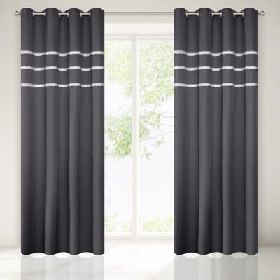 Eurofirany Graphite Curtain - Curtain Eurofirany Graphite Curtain - Curtain