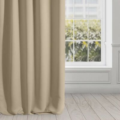 Tenda oscurante in velluto Beige Logan - Tenda Tenda oscurante in velluto Beige Logan - Tenda