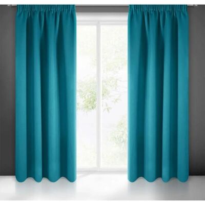 Eurofirany Logan Tenda Turchese - Protezione UV & Oscuramento Eurofirany Logan Tenda Turchese - Protezione UV & Oscuramento