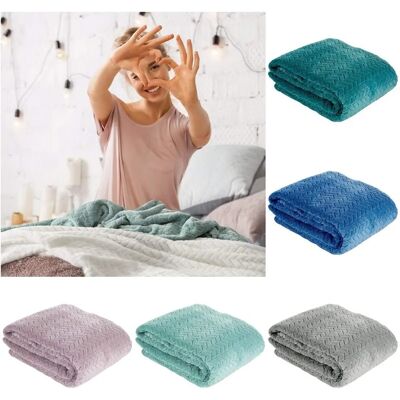 DESIGN91 - CINDY - menta - 150x200 - manta DESIGN91 - CINDY - menta - 150x200 - manta