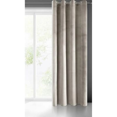 Eurofirany Beiger Samtvorhang - 140x250 cm - Klassisches Interieur Eurofirany Beiger Samtvorhang - 140x250 cm - Klassisches Interieur