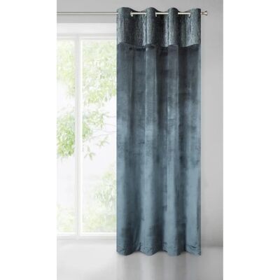 Eurofirany Unisex Velvet Drapes - 140x250cm - Grey - Curtain Eurofirany Unisex Velvet Drapes - 140x250cm - Grey - Curtain