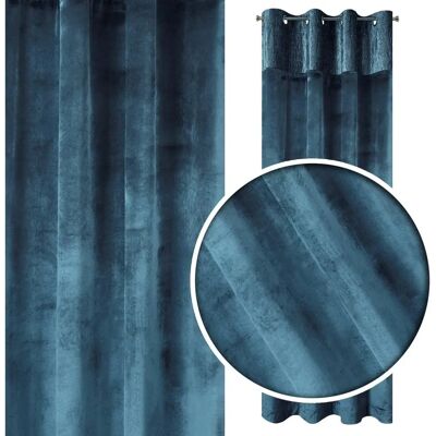 Eurofirany - Velvet Curtain - Navy - 140x250 - Curtain Eurofirany - Velvet Curtain - Navy - 140x250 - Curtain