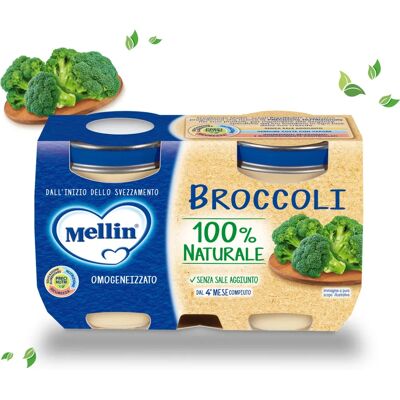Cibo per Bambini Mellin - Broccoli - Senza Glutine - 2x125g Cibo per Bambini Mellin - Broccoli - Senza Glutine - 2x125g