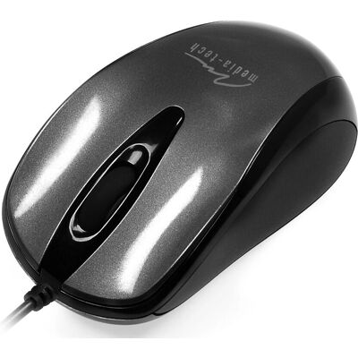 Media-Tech MT1091T Maus - Optisch 800 DPI - USB - Titan Media-Tech MT1091T Maus - Optisch 800 DPI - USB - Titan