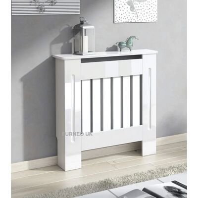 Furneo Modern High Gloss White Radiator Cover Small Furneo Modern High Gloss White Radiator Cover Small