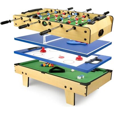 Table de Jeux 4 en 1 Leomark - Multifonction pour Maison - Publicité Table de Jeux 4 en 1 Leomark - Multifonction pour Maison - Publicité