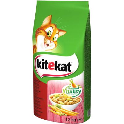 Cibo secco per gatti adulti Kitekat - Manzo & Verdure - Offerta 20+4kg Cibo secco per gatti adulti Kitekat - Manzo & Verdure - Offerta 20+4kg