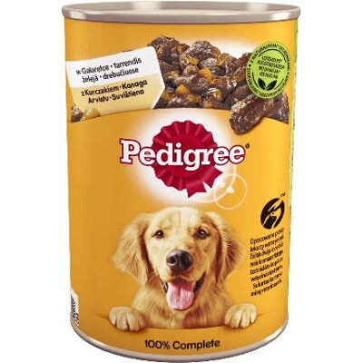 Pedigree Mokra Karma Marchewka i Kurczak 400g - Kompletny pokarm dla psa Pedigree Mokra Karma Marchewka i Kurczak 400g - Kompletny pokarm dla psa