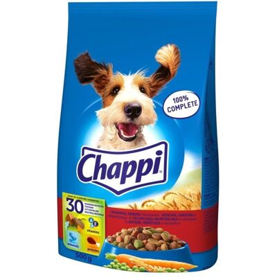 CHAPPI hundfoder med nötkött och fågel - 500 g CHAPPI hundfoder med nötkött och fågel - 500 g