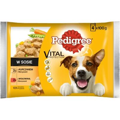 Pedigree - Vital Protection Beef & Chicken - Felnőtt - nedves kutyaeledel Pedigree - Vital Protection Beef & Chicken - Felnőtt - nedves kutyaeledel