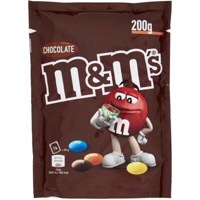 Bonbons au chocolat au lait m&m's 200 g - Chocolat - Publicité Bonbons au chocolat au lait m&m's 200 g - Chocolat - Publicité