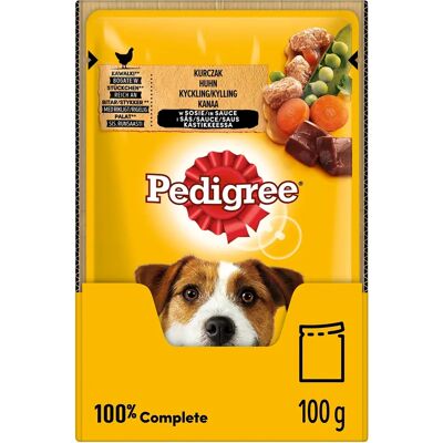 Pedigree Poulet & Légumes pour Adultes - Repas Complet - Publicité Pedigree Poulet & Légumes pour Adultes - Repas Complet - Publicité