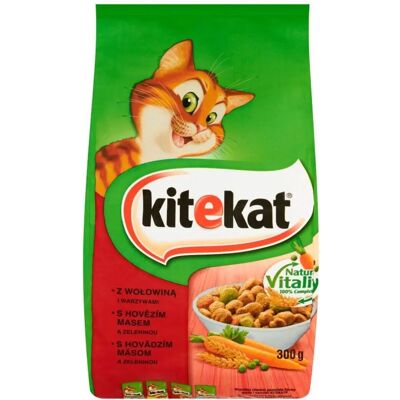 KITEKAT Macskaeledel - Marhahús & Zöldségek - 300g KITEKAT Macskaeledel - Marhahús & Zöldségek - 300g