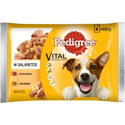 Pedigree - Felnőtt - Marhahús és máj keverék - Baromfi - Kutyaeledel Pedigree - Felnőtt - Marhahús és máj keverék - Baromfi - Kutyaeledel