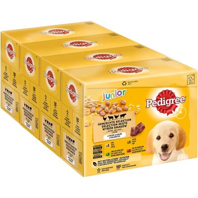 PEDIGREE Junior Orez în jeleu - Mâncare pentru câini PEDIGREE Junior Orez în jeleu - Mâncare pentru câini