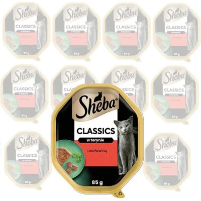 SHEBA - Classics 85 g Beef - Beef - Terrine - Cat Food - Publicité SHEBA - Classics 85 g Beef - Beef - Terrine - Cat Food - Publicité