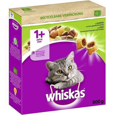 Whiskas Bárány Száraz Táp 1+ - Támogatja a Húgyutakat és a Fogápolást Whiskas Bárány Száraz Táp 1+ - Támogatja a Húgyutakat és a Fogápolást