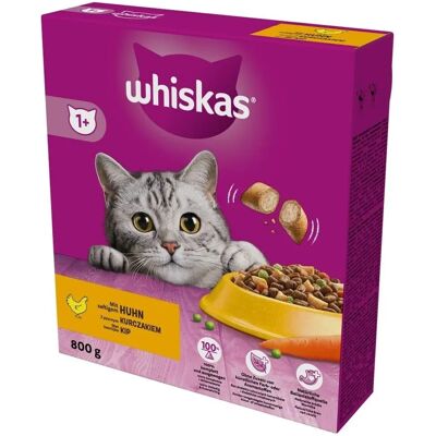 WHISKAS Huhn Trockenfutter 800g - Vollwertige Ernährung WHISKAS Huhn Trockenfutter 800g - Vollwertige Ernährung