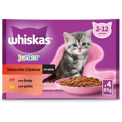 Whiskas Junior Classic Selectie Natvoer - Kattenvoer Whiskas Junior Classic Selectie Natvoer - Kattenvoer