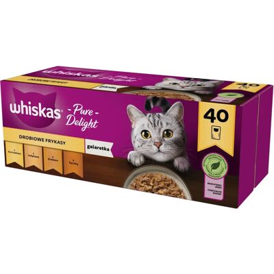 Whiskas Huhn Pute Ente 40 x 85 g - Katzenfutter in Gelee Whiskas Huhn Pute Ente 40 x 85 g - Katzenfutter in Gelee