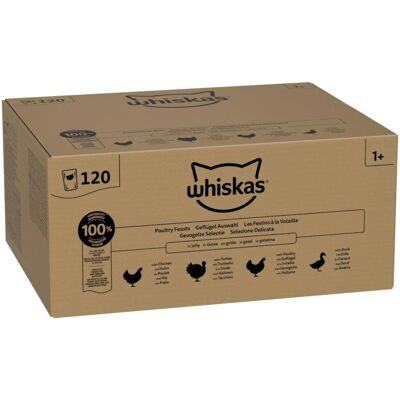 Whiskas Poultry Cat Food - 120 Pack Whiskas Poultry Cat Food - 120 Pack