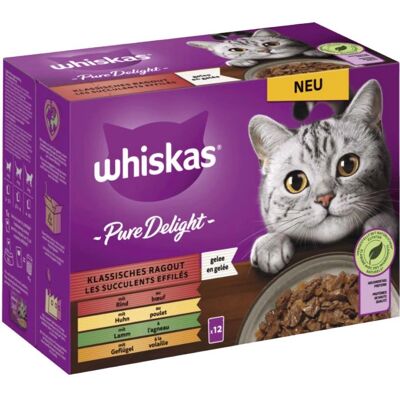 Whiskas Katzenfutter - Vielfalt in Gelee & Soße - 85g Beutel Whiskas Katzenfutter - Vielfalt in Gelee & Soße - 85g Beutel