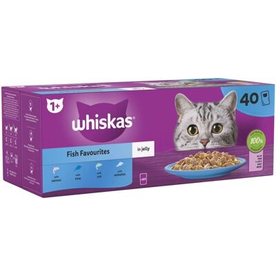 Whiskas 1+ Fish Selection in Jelly - Cat Food Whiskas 1+ Fish Selection in Jelly - Cat Food